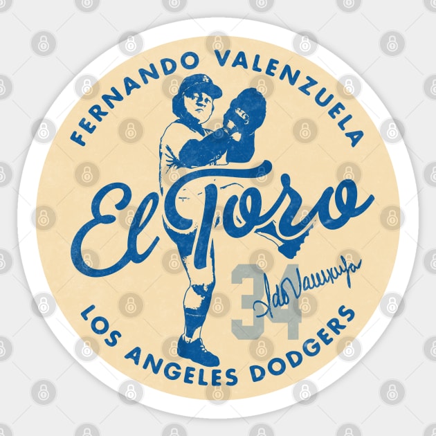 Fernando Valenzuela 2 by Buck Tee Sticker by Buck Tee